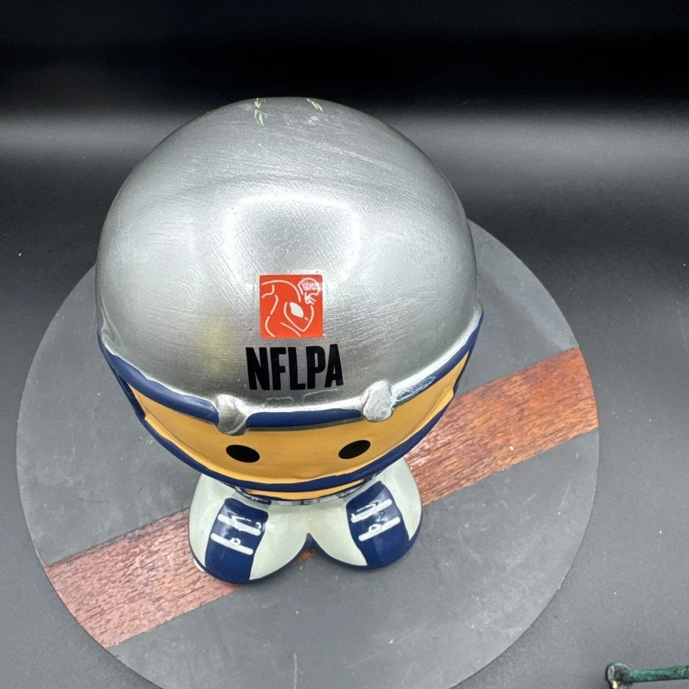 Football Ceramic Piggy Bank NFLPA Tom Brady 12 NFL New England Patriots